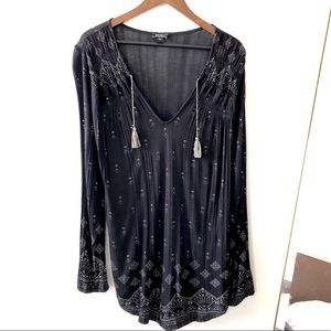 ✨ Lucky Brand BOHO Embroidered Peasant Tunic ✨